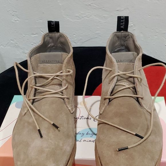 All Saints Kit Lace Chukka Suede Ankle Boots Size 43 Euro US 10 main image 11